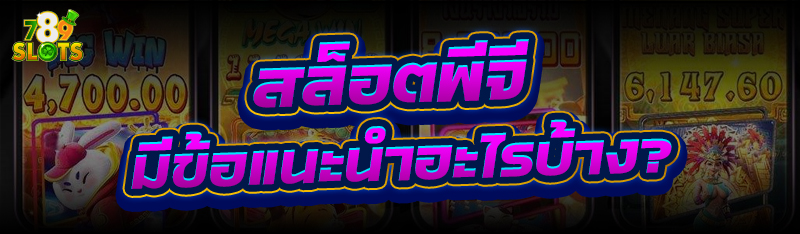 สล็อตพีจี มีข้อแนะนำอะไรบ้าง?